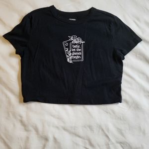 Taylor Swift Reputation Themed Crop Top Large